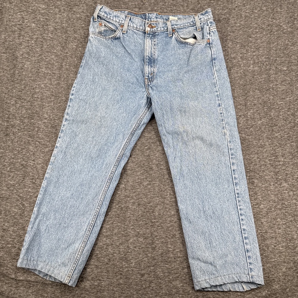 Vintage Levis 505 Regular Fit Straight Leg Distressed Jean 36x32 100% Cotton Y2K